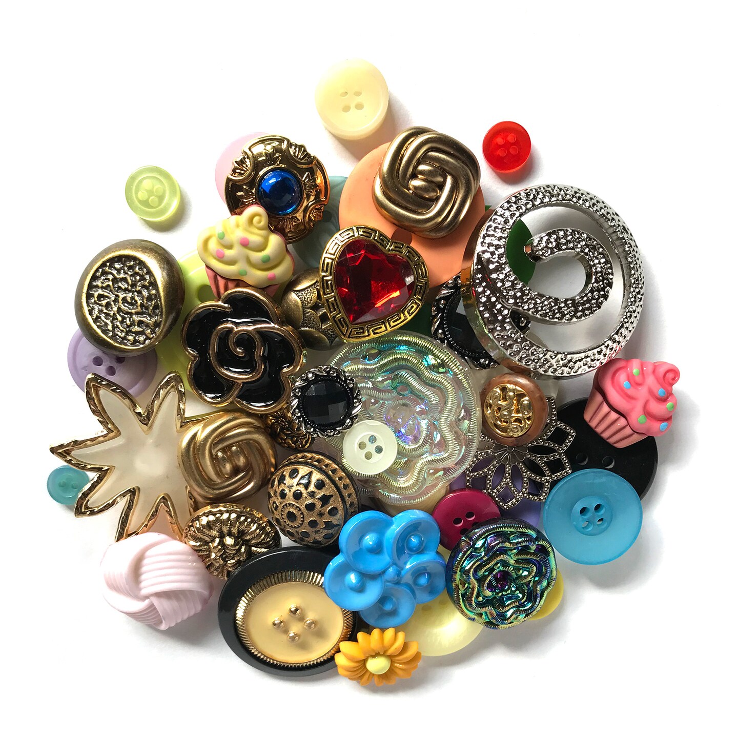 Buttons Galore Great Grab Bag with Craft and Sewing Buttons - 10 oz - 200 Buttons