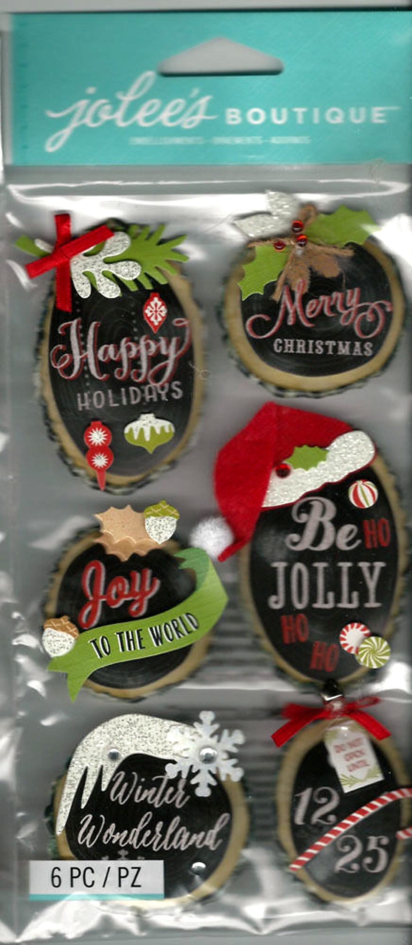 Jolee&#x27;s Boutique Holiday Rings Dimensional Stickers
