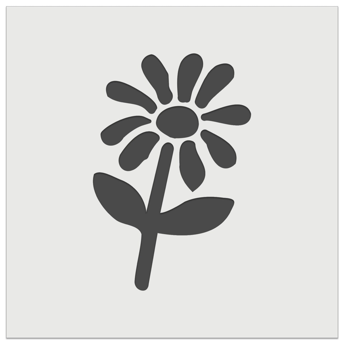 Daisy Flower Sketch Wall Cookie DIY Craft Reusable Stencil
