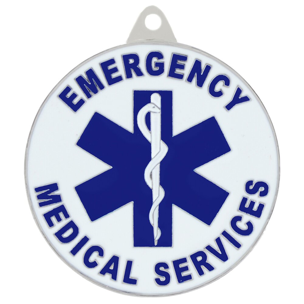 Emergency Medical Service (EMS) First Responder Round Keychain