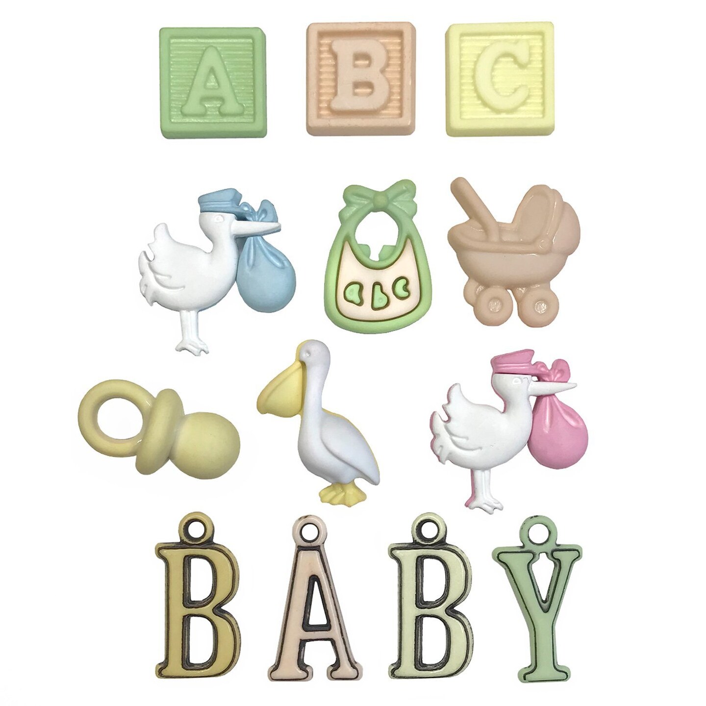 Buttons Galore and More Craft & Sewing Buttons - Special Delivery - 39 buttons