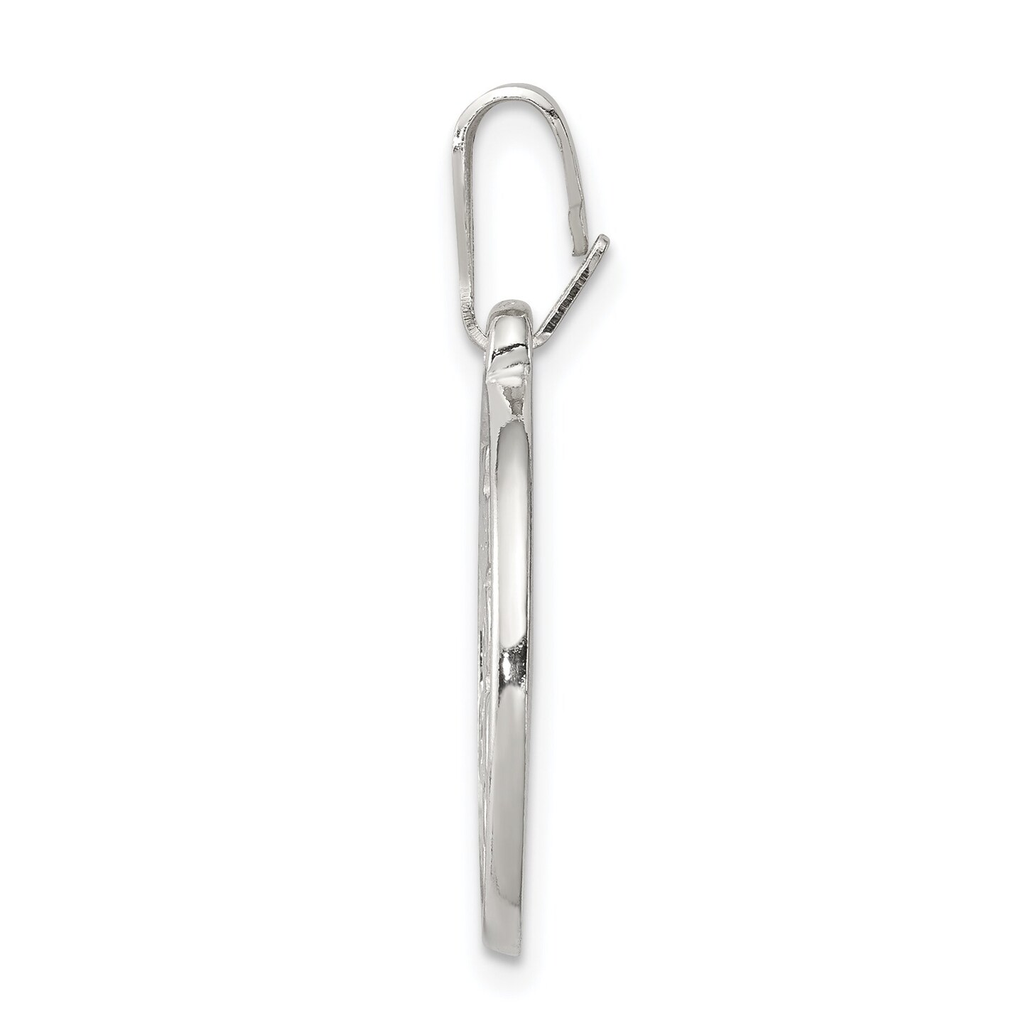 Sterling Silver RN Caduceus Charm &#x26; 18&#x22; Chain Jewerly 28mm x 14.9mm