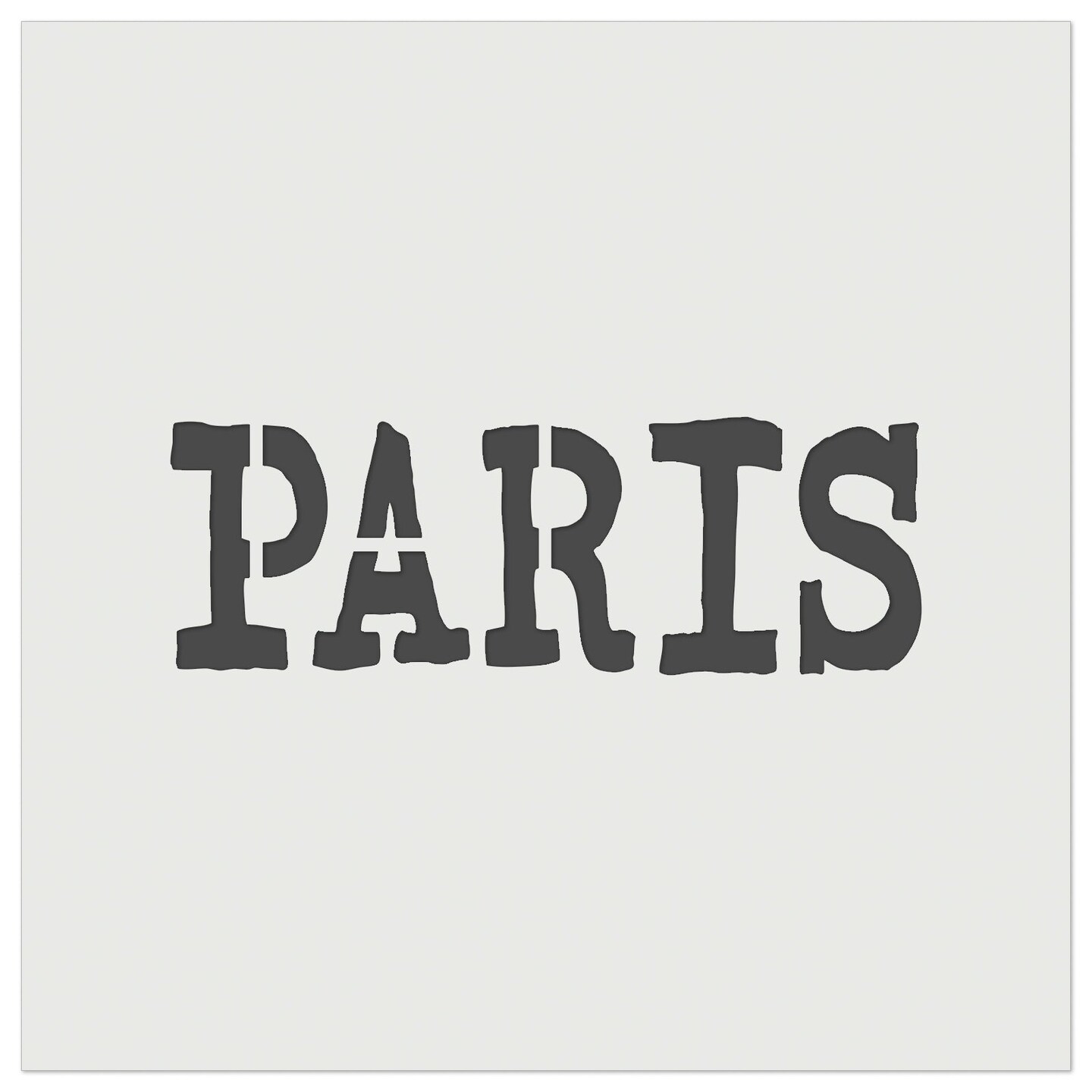 Paris Fun Text Wall Cookie DIY Craft Reusable Stencil