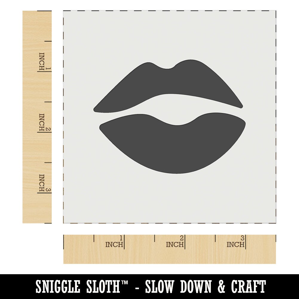 Kiss Lips Wall Cookie DIY Craft Reusable Stencil