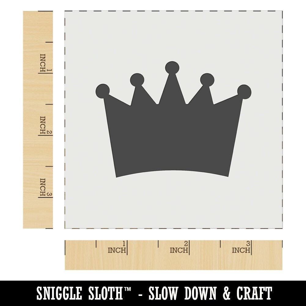 Crown King Queen Princess Wall Cookie DIY Craft Reusable Stencil