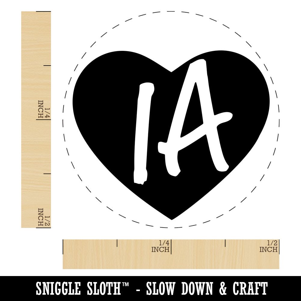 IA Iowa State in Heart SelfInking Rubber Stamp for Stamping Crafting