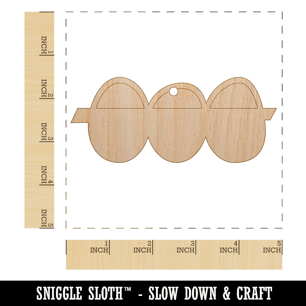 Egg Crate Doodle Unfinished Craft Wood Holiday Christmas Tree DIY Pre-Drilled Ornament