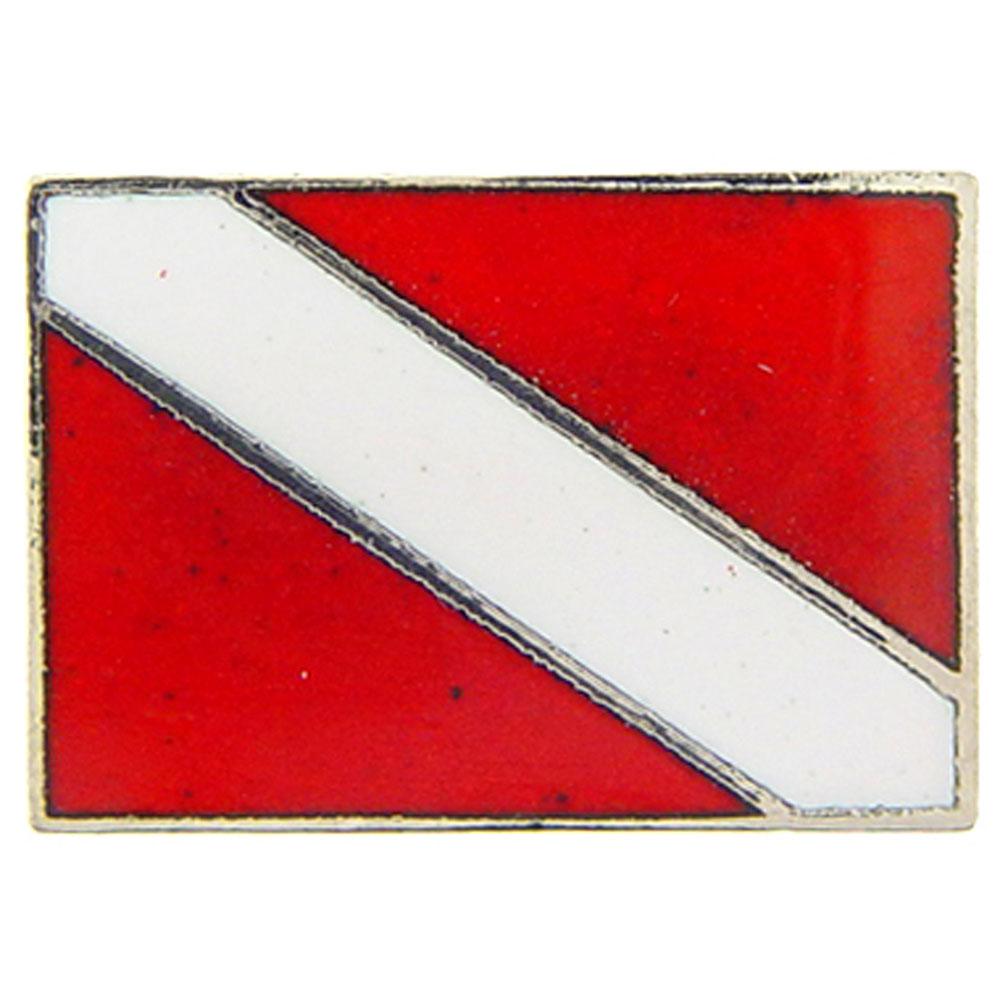 Scuba Diving Flag Pin 1&#x22;