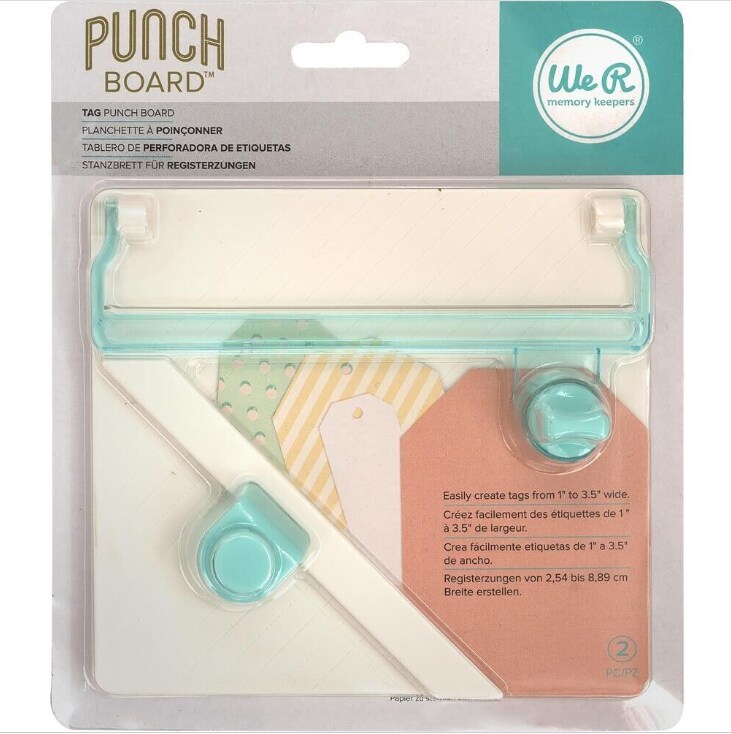 We R Memory Keepers TAG Punch Board Tool 660248 by American Crafts