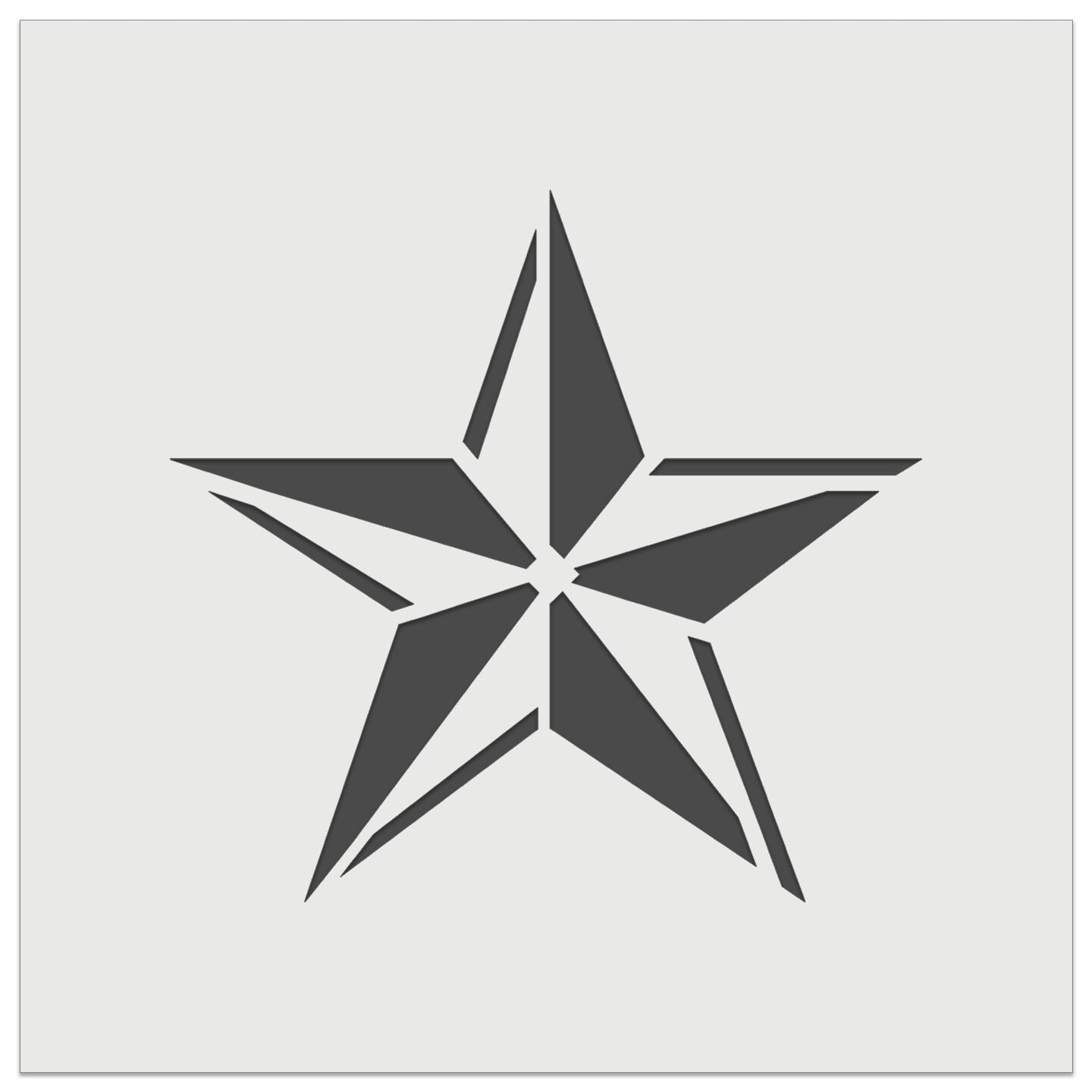 Nautical Star Wall Cookie DIY Craft Reusable Stencil