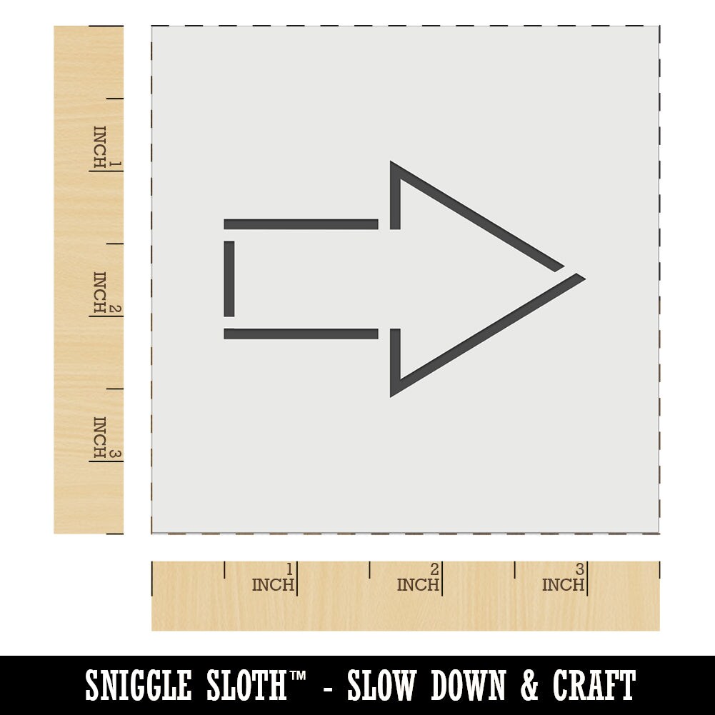 Arrow Outline Wall Cookie DIY Craft Reusable Stencil