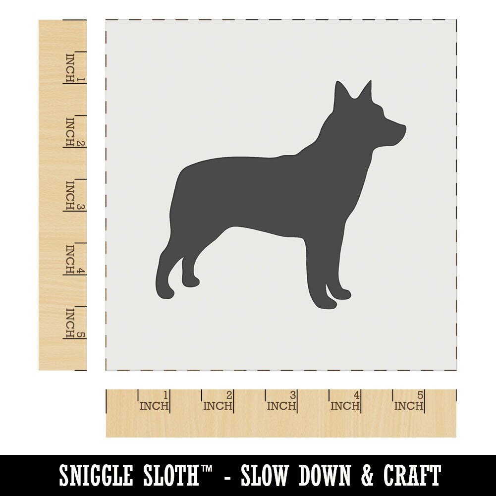 Australian Cattle Dog Solid Wall Cookie DIY Craft Reusable Stencil