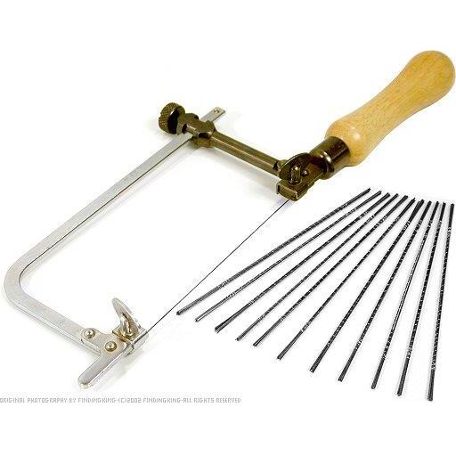 Adjustable Saw Frame Set Jewelers Tools Jewelry Repair 3/0 Blades