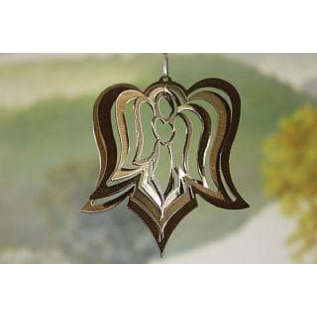 The House of Awareness 3&#x22; Copper Angel Wind Spinner