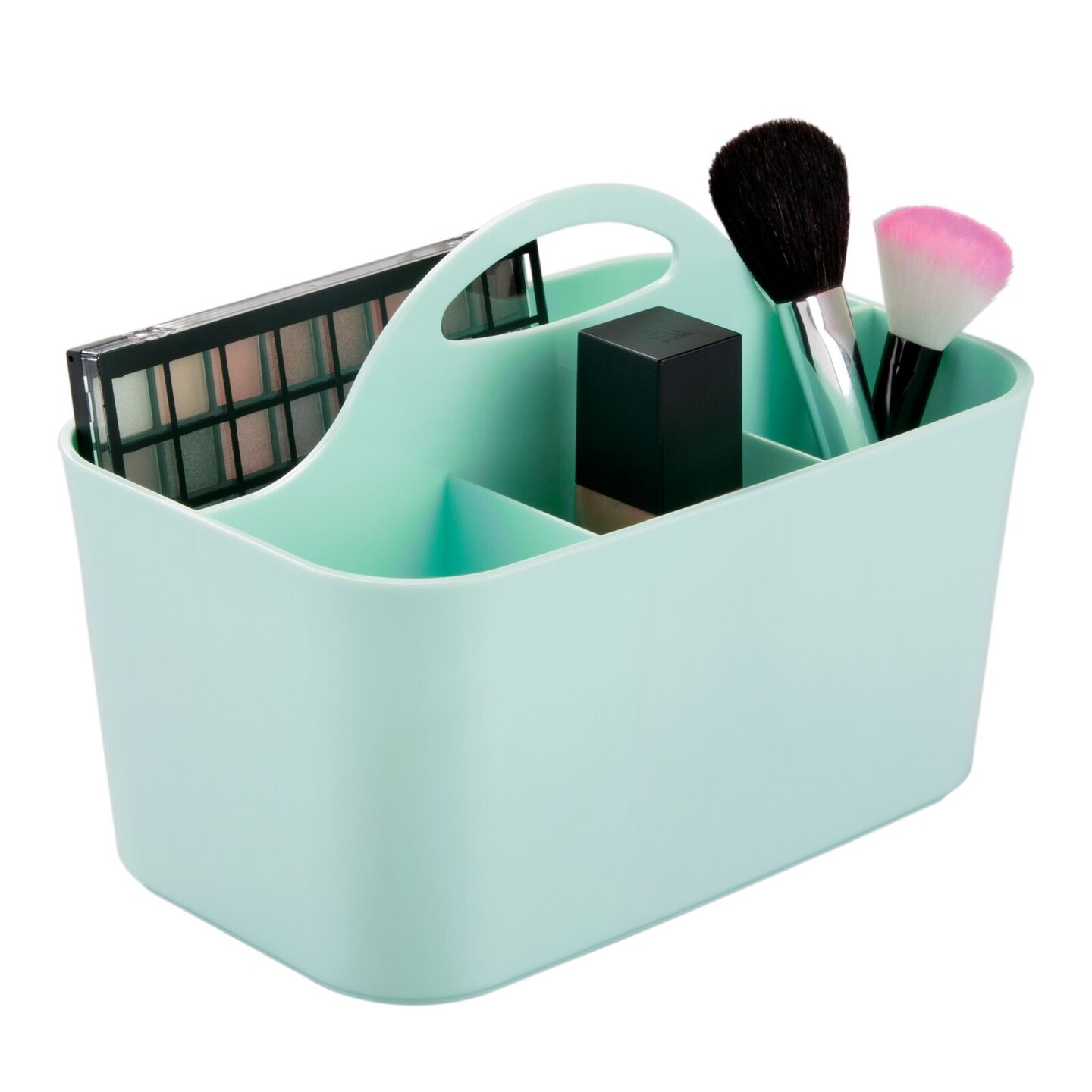 mDesign Plastic Bathroom Storage Organizer Caddy Tote, Small