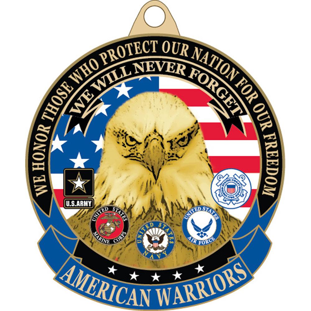 American Warriors Enamel Keychain