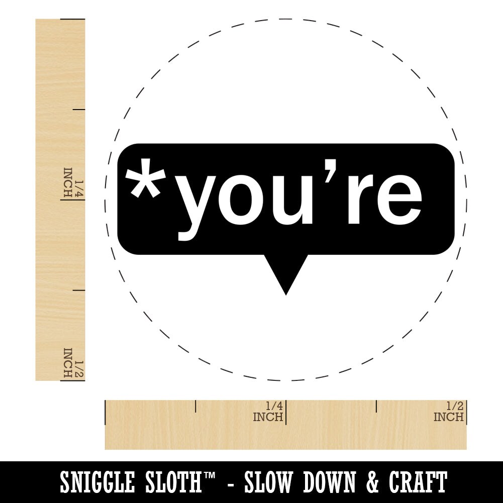 You&#x27;re Grammar Correction Teacher School Self-Inking Rubber Stamp for Stamping Crafting Planners