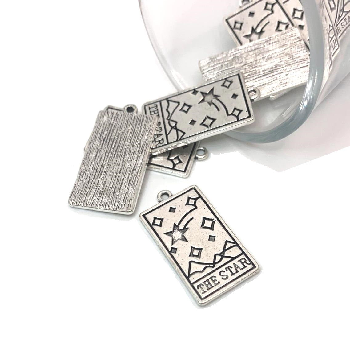 4, 20 or 50 Pieces: Silver Fairy Sprite Charms