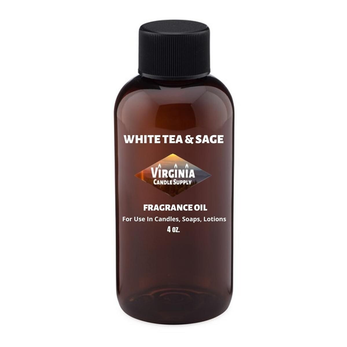 White Tea & Sage Fragrance Oil (Our Version of the Brand Name) (4 oz Bottle) for Candle Making, Soap Making, Tart Making, Room Sprays, Lotions, Car Fresheners, Slime, Bath Bombs, Warmers…