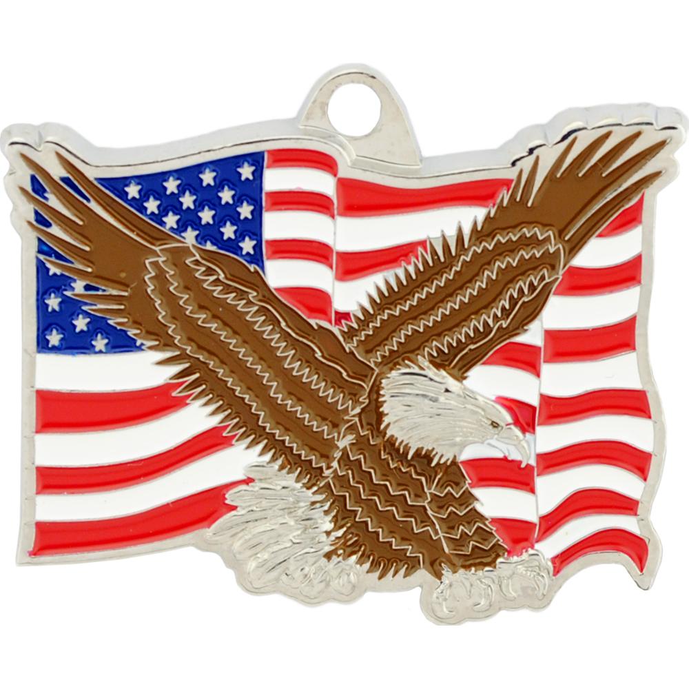 USA American Flag Eagle Keychain