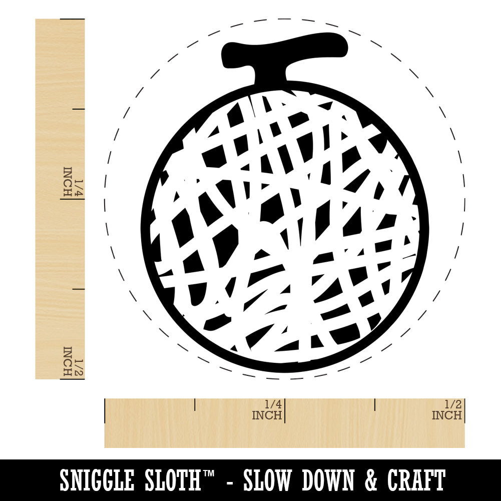 Sweet Honeydew Melon Fruit Self-Inking Rubber Stamp for Stamping Crafting Planners