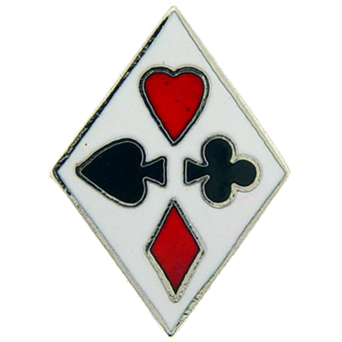 Four Suits Pin 1&#x22;
