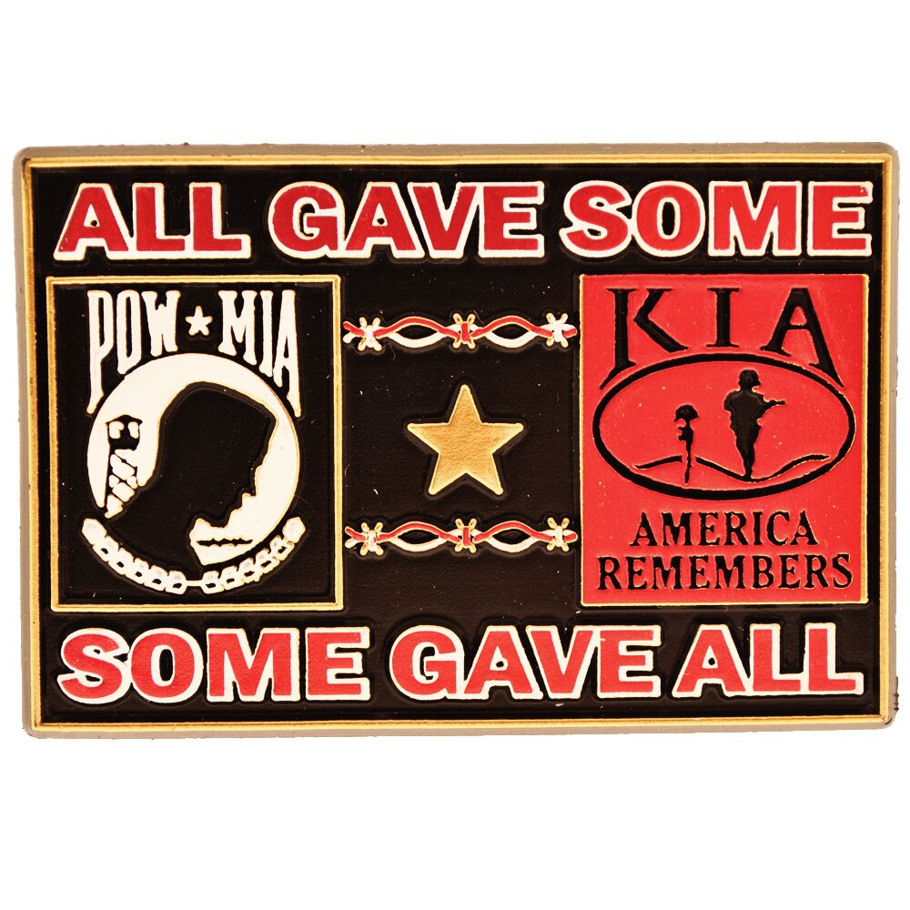 POW MIA KIA Some Gave All Flexible Magnet Car Fridge Locker Decal (3 ...