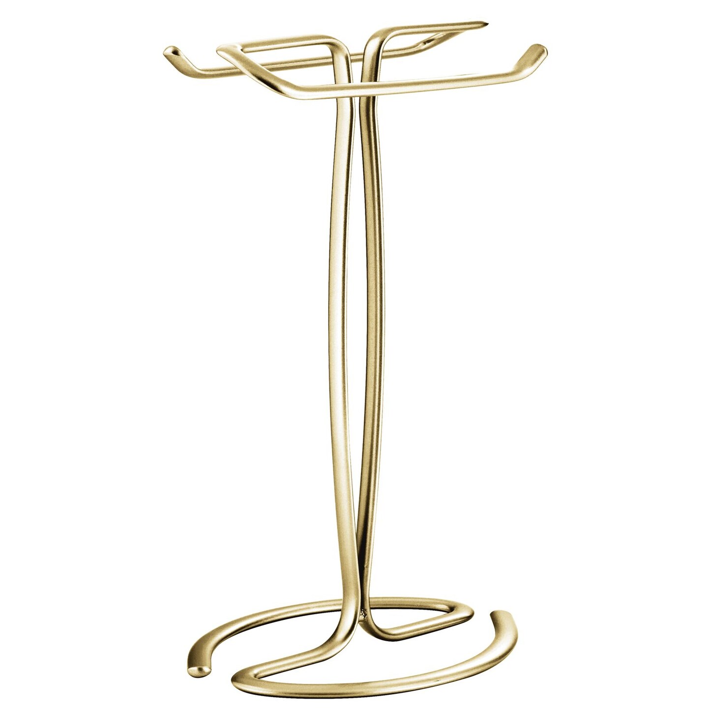 mDesign Fingertip Towel Holder for Bath Vanity Countertop