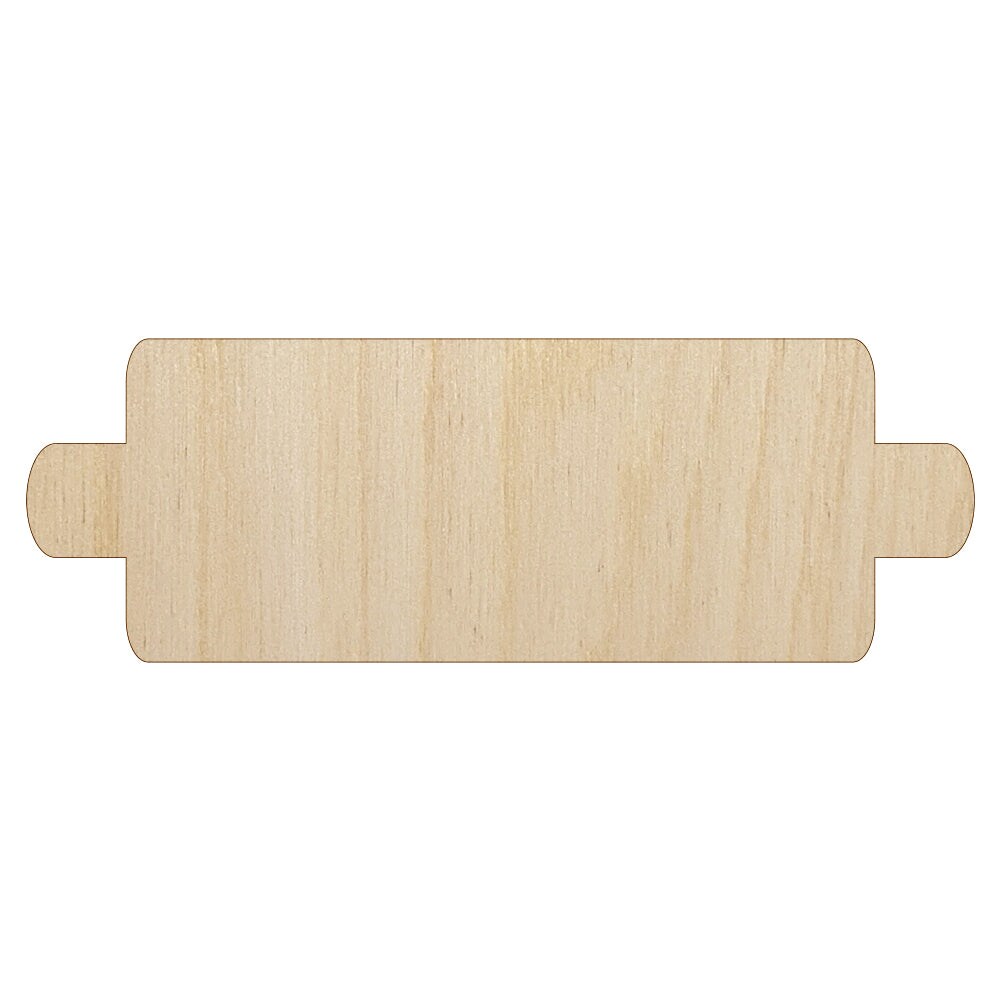 Rolling Pin Solid Baking Unfinished Wood Shape Piece Cutout for DIY Craft Projects