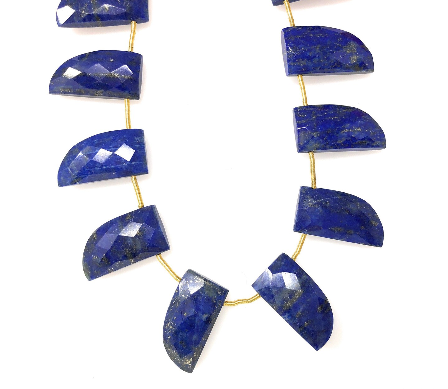 Natural Lapis Lazuli and Genuine Gemstone Beads, Blue - 20x10.5mm - 10 Pieces