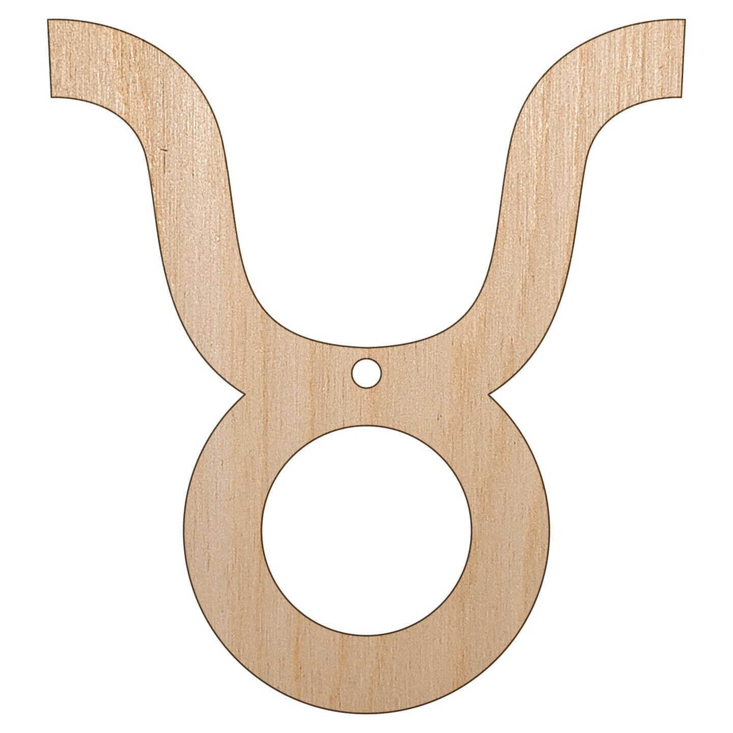 Taurus Horoscope Astrological Zodiac Sign Unfinished Craft Wood Holiday Christmas Tree DIY Pre-Drilled Ornament