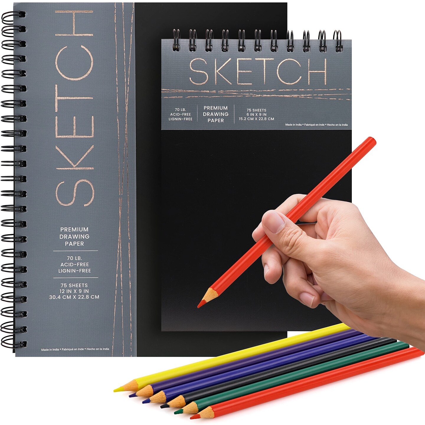 sketch artist premium drawing set w/ sketchbook