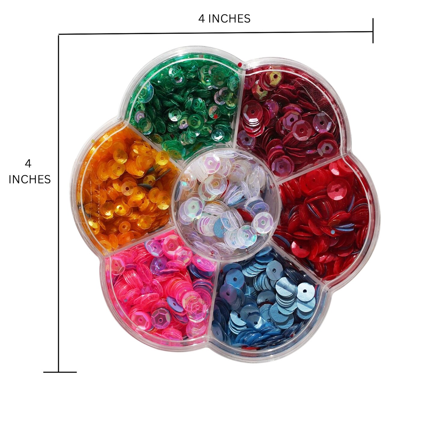Buttons Galore and More Bulk Sequins - 7 Unique Bright Colors for Crafts