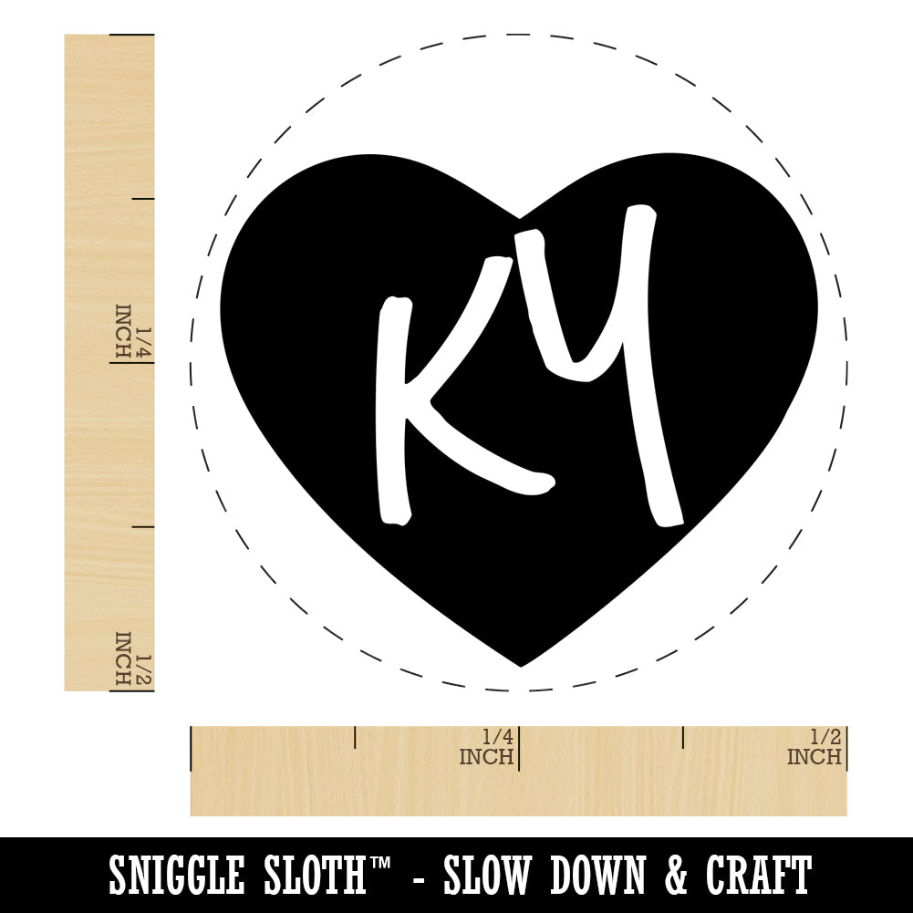 KY Kentucky State in Heart SelfInking Rubber Stamp for Stamping Crafting Planners Michaels