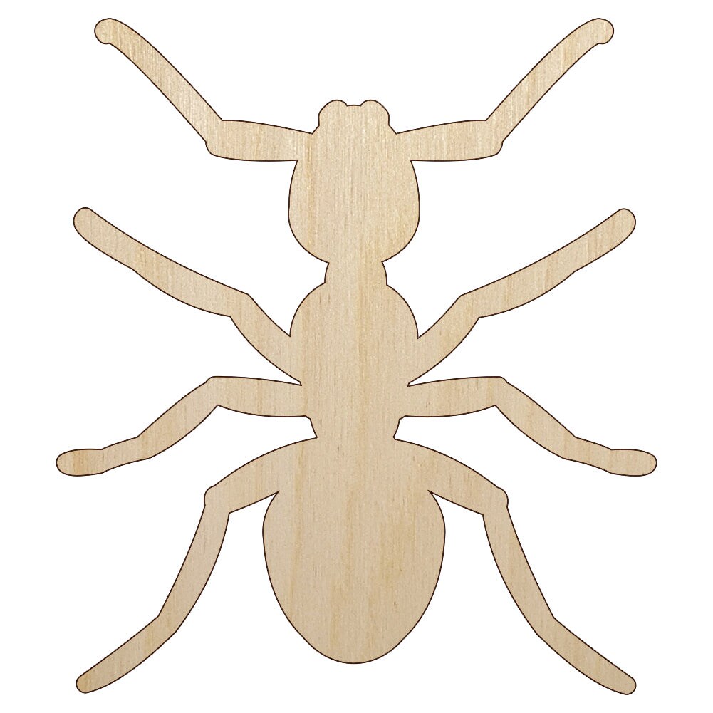 Ant Bug Unfinished Wood Shape Piece Cutout for DIY Craft Projects