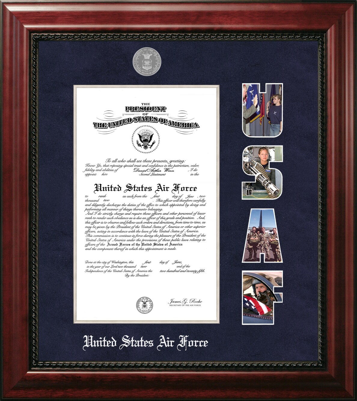 Patriot Frames Air Force 8.5x11 Discharge Executive Frame with Silver Medallion
