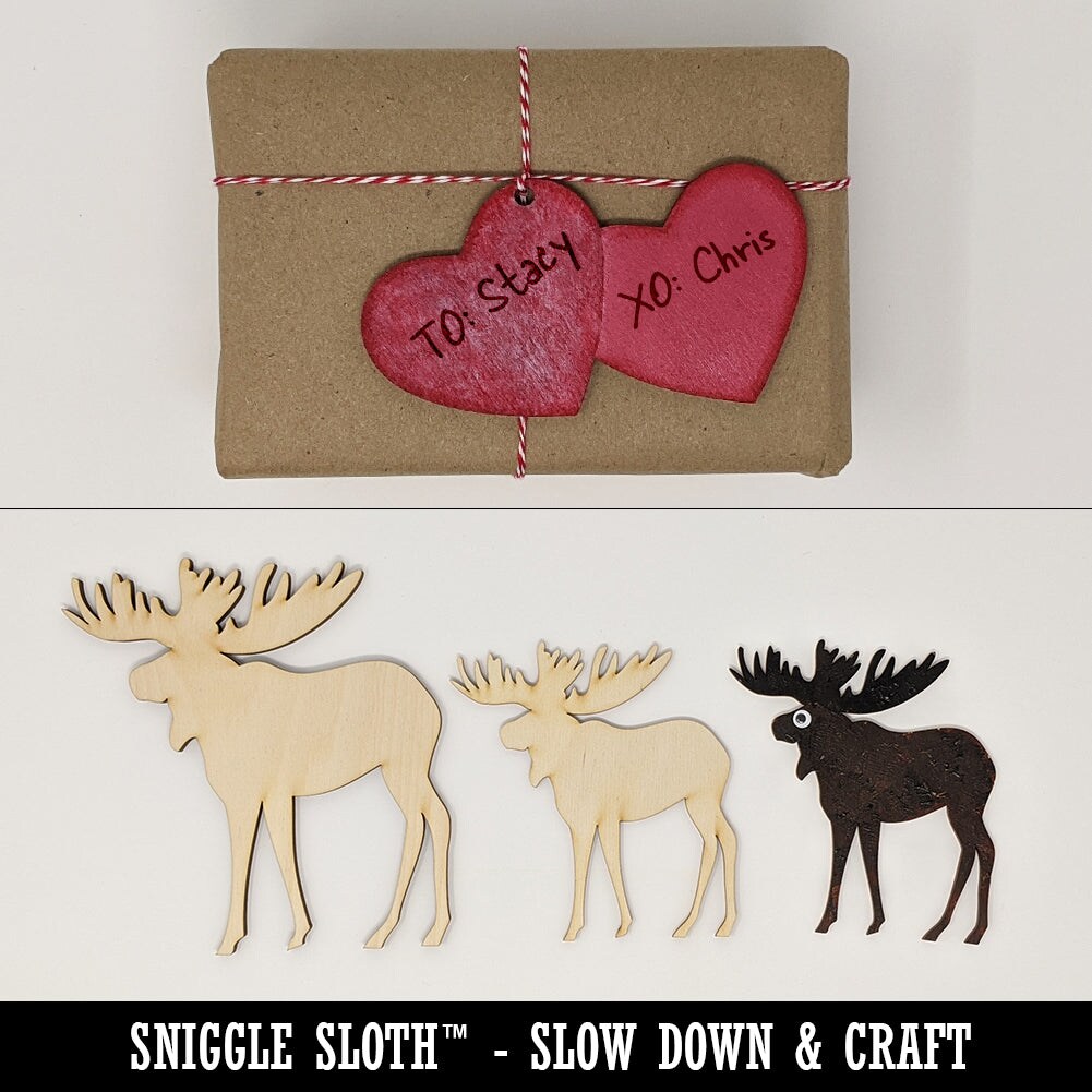 Heart Beat Unfinished Wood Shape Piece Cutout for DIY Craft Projects