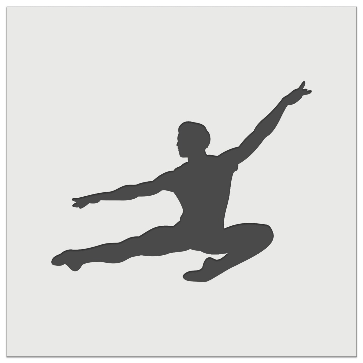 Male Ballet Dancer Jumping Man Boy Wall Cookie DIY Craft Reusable Stencil
