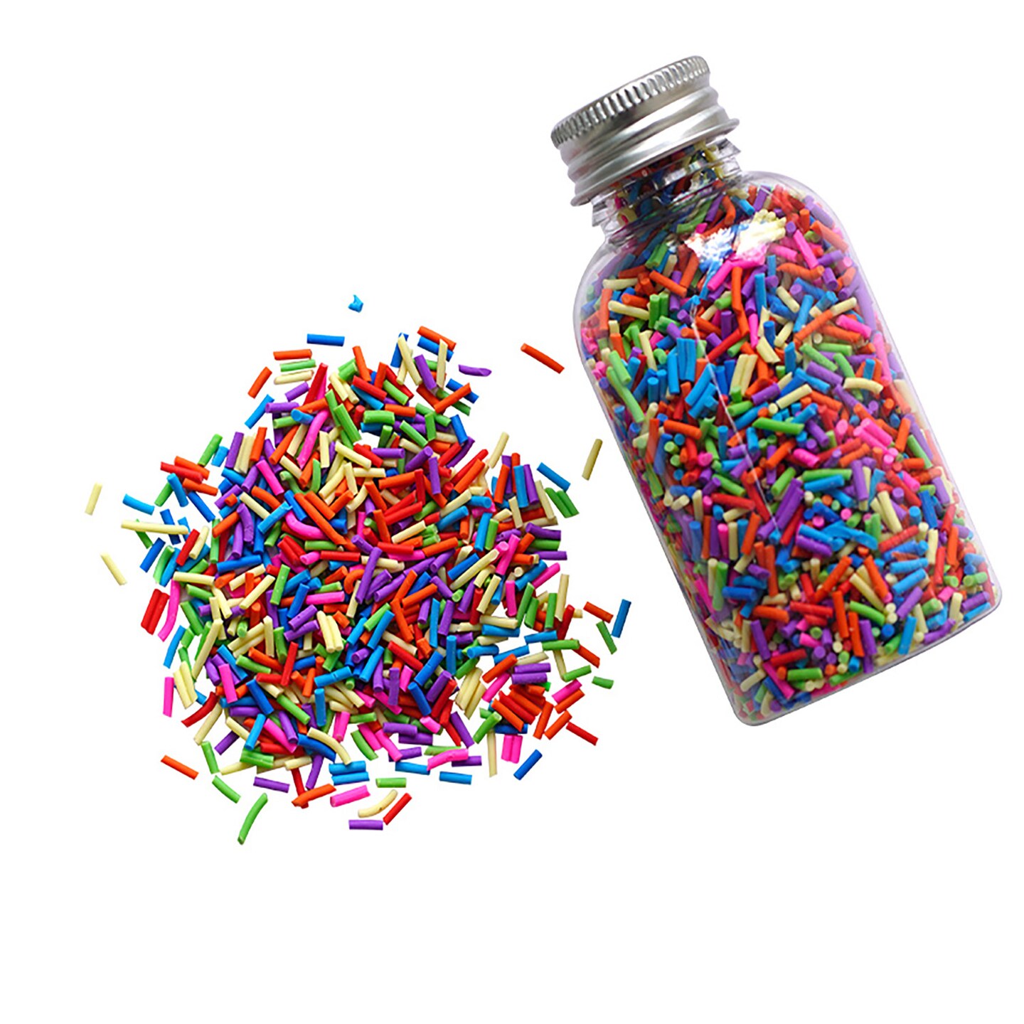 Buttons Galore Bright Colors Polymer Clay Sprinkles Embellishments for DIY Crafts Slime Nail Art 100 Grams