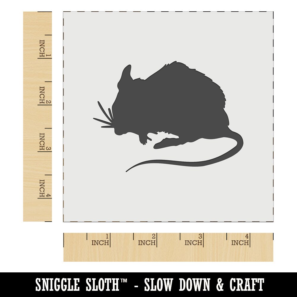 Mouse Solid Wall Cookie DIY Craft Reusable Stencil