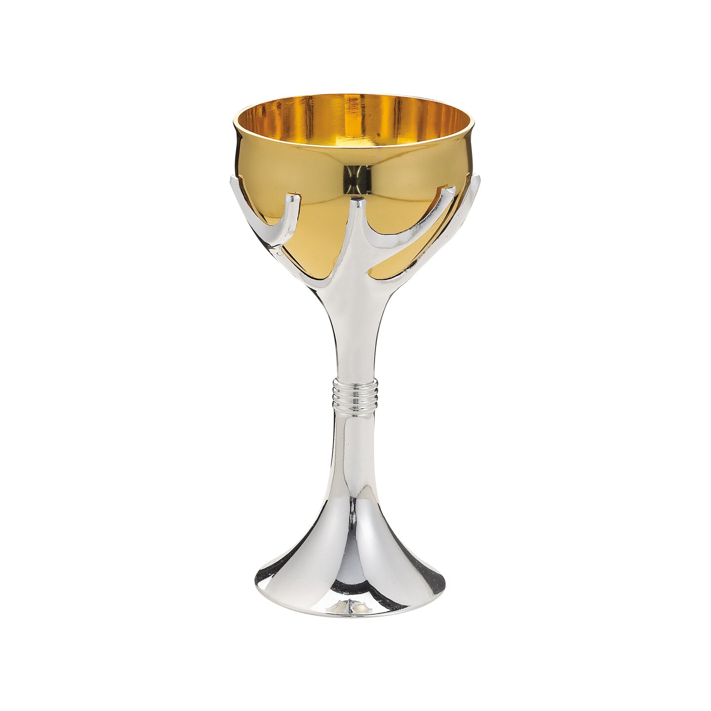 Rite Lite 6.5&#x22; Gold and Silver Tree of Life Judaic Kiddush Cup