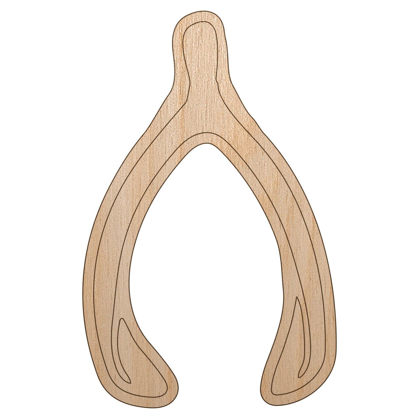 Make a Wishbone Wish Unfinished Wood Shape Piece Cutout for DIY Craft Projects