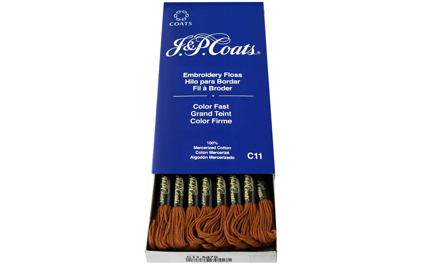 C&#x26;C J&#x26;P Coats Embroidery Floss Brown