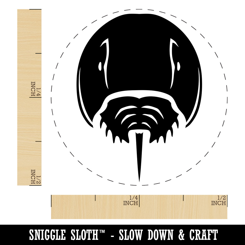 Horseshoe Crab SelfInking Rubber Stamp for Stamping Crafting Planners