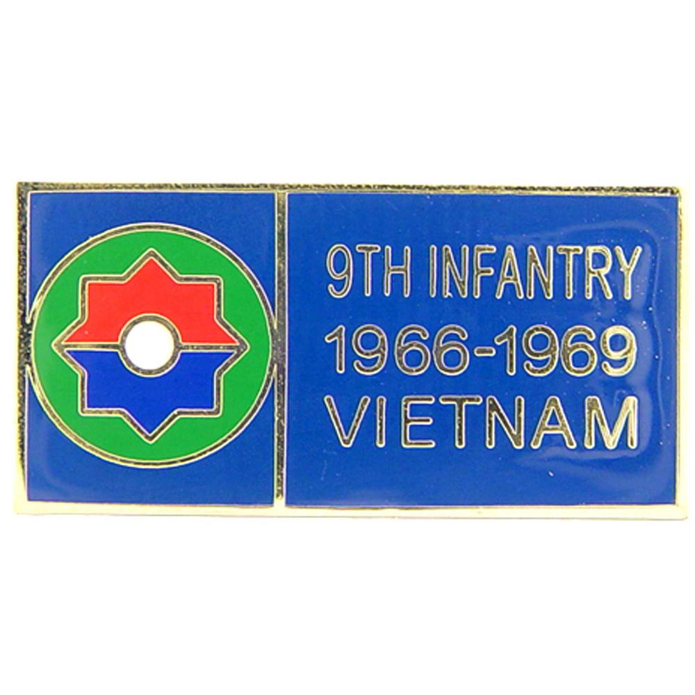 U.S. Army 9th Infantry Division Vietnam Pin 1 1/8&#x22;