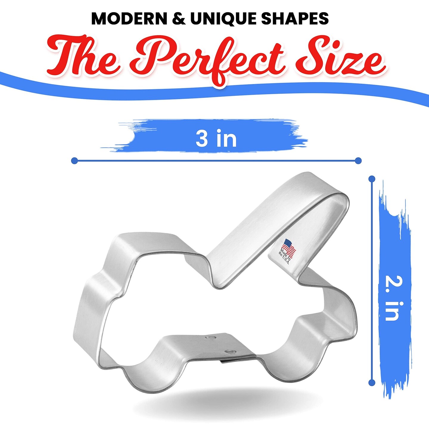 CookieCutter.Com Tow Truck Cookie Cutter 3 Inch –Tin Plated Steel Cookie Cutters – Made In The USA