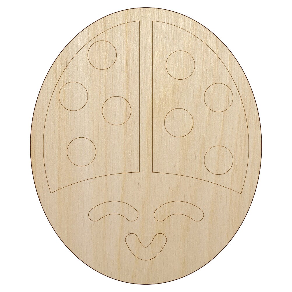 Ladybug - Laser Cut Out Unfinished Wood Craft Shape BUG4 Ladybug - Laser Cut Out Unfinished Wood Craft Shape BUG4