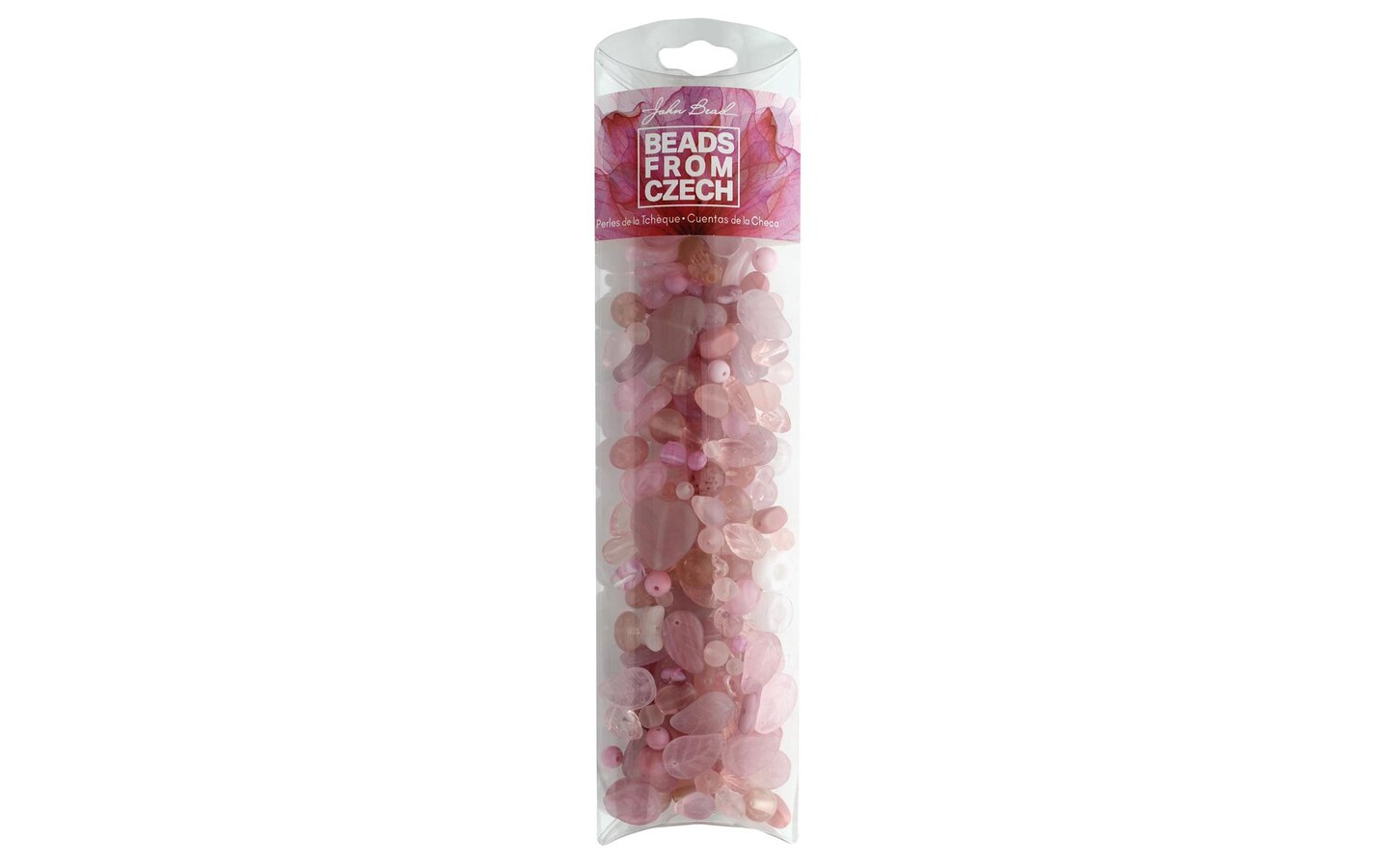 John Bead Czech Glass Bead Mix 100G Barbie Doll