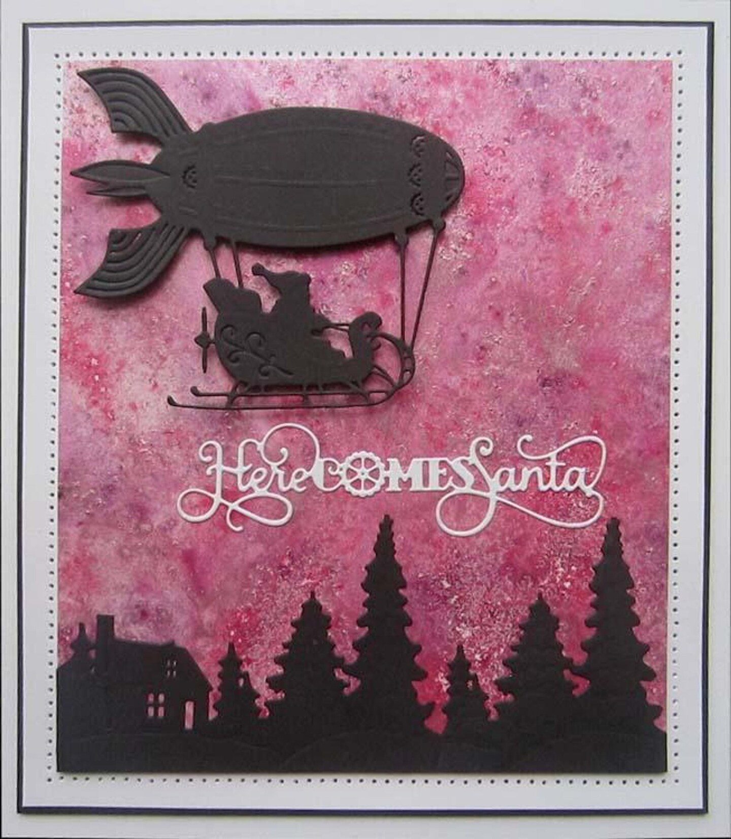 Creative Expressions Festive Industrial Chic Collection Here Comes Santa