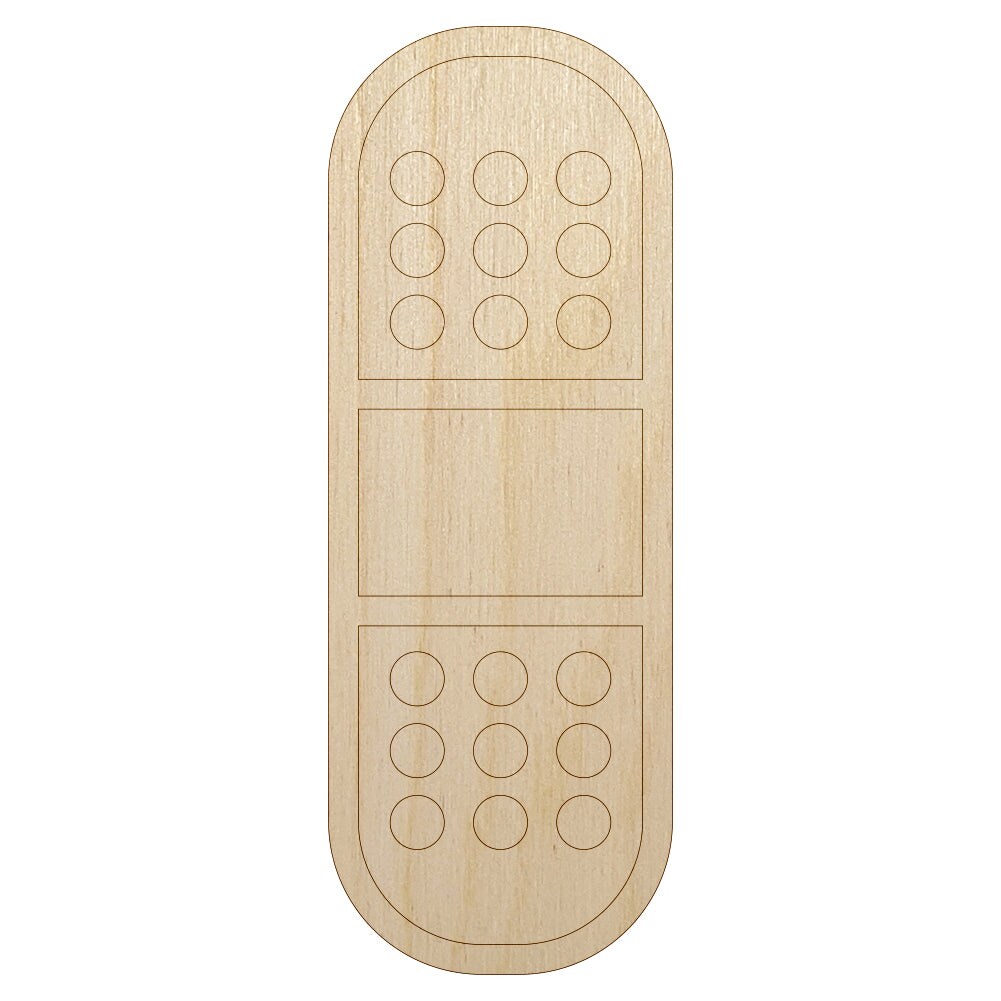 Medical Injury Bandage Unfinished Wood Shape Piece Cutout for DIY Craft Projects
